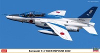 Hasegawa 07513 Учебный японский реактивный самолет Kawasaki T-4 "BLUE IMPULSE 2022" (Limited Edition) 1/48