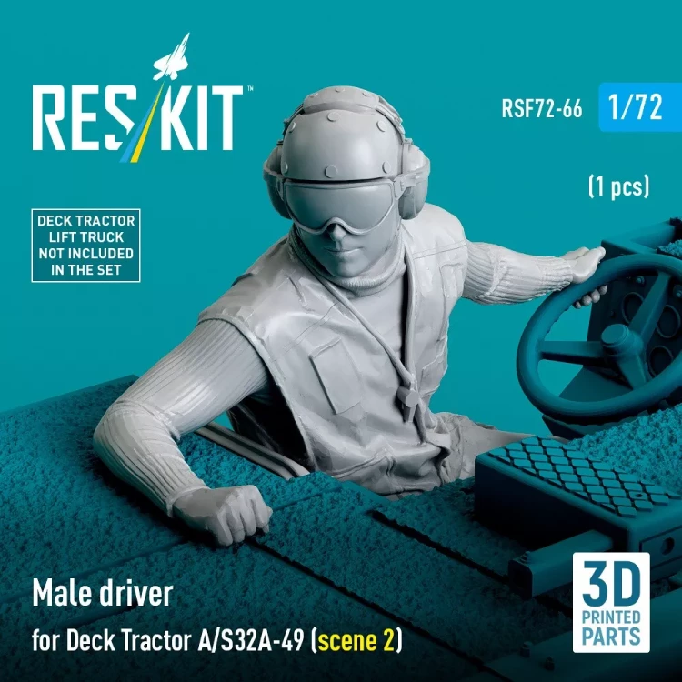 Reskit F72066 Male driver for Deck Tractor A/S32A-49 type 1 1/72