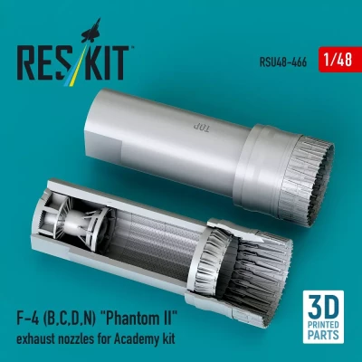 Reskit U48466 F-4 (B,C,D,N) 'Phantom II' exh.nozzles (ACAD) 1/48