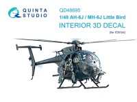 Quinta studio QD48695 AH-6J/MH-6J Little Bird (ICM) 1/48
