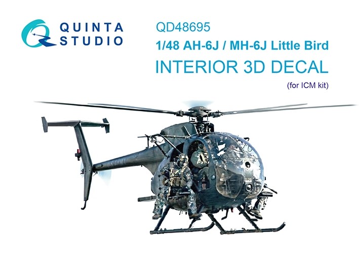 Quinta studio QD48695 AH-6J/MH-6J Little Bird (ICM) 1/48