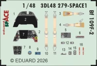 Eduard 3DL48279 Bf 109F-2 SPACE (EDU) 1/48