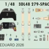 Eduard 3DL48279 Bf 109F-2 SPACE (EDU) 1/48