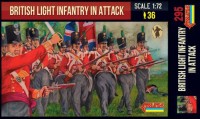 Strelets STR29572 British Light Infantry in Attack Napoleonic era 1/72