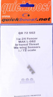 Quickboost QB72 562 Su-24 Fencer MAK L-082 IR threat warn.sensors 1/72