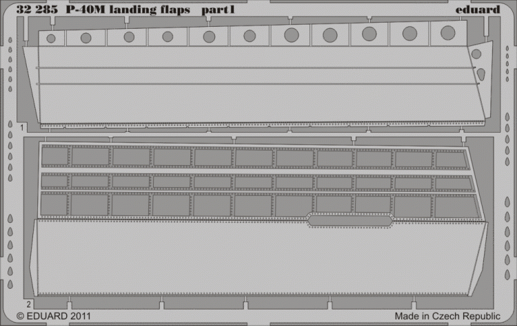 Eduard 32285 P-40M landing flaps