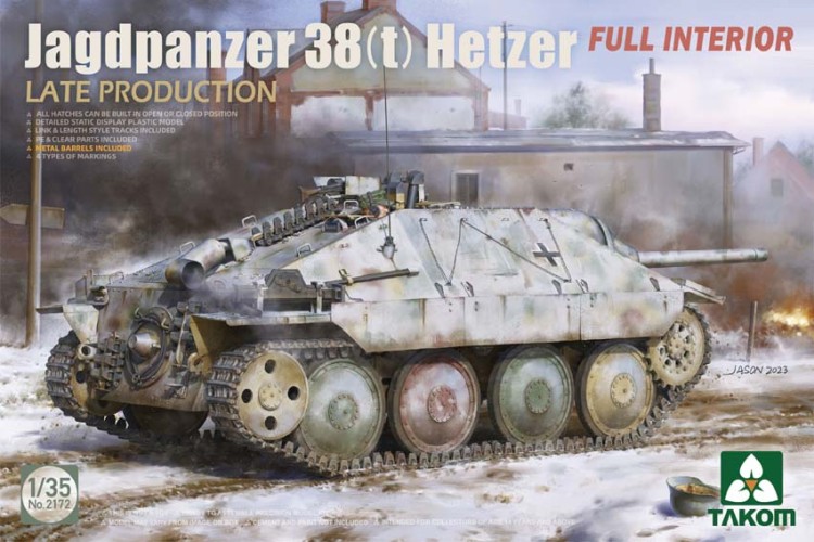 Takom 2172 Jagdpanzer 38(t) Hetzer поздний с интерьером 1/35