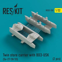 Reskit RS32-0159 Twin store carrier w/ BD3-USK (Su-27/30/33) 1/32