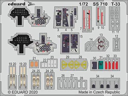 Eduard SS710 1/72 T-33 (PLATZ)