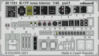 Eduard 491181 B-17F nose interior (HKM) SET 1/48