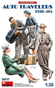 Miniart 38017 1/35 Auto Travellers 1930-40s (4 fig.)