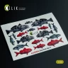 Reskit KA35004 Sea Fish set Type 2 - 3D Decal for dioramas 1/35