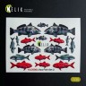 Reskit KA35004 Sea Fish set Type 2 - 3D Decal for dioramas 1/35