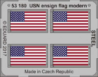 Eduard 53180 USN ensign flag modern STEEL 1/350