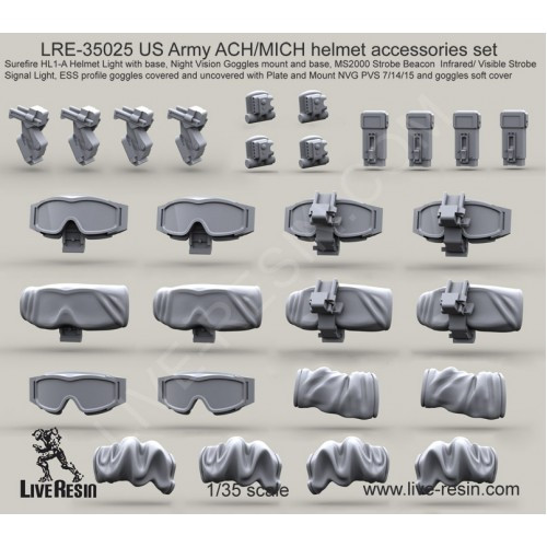 LiveResin LRE35025 US Army ACH/MICH 1/35