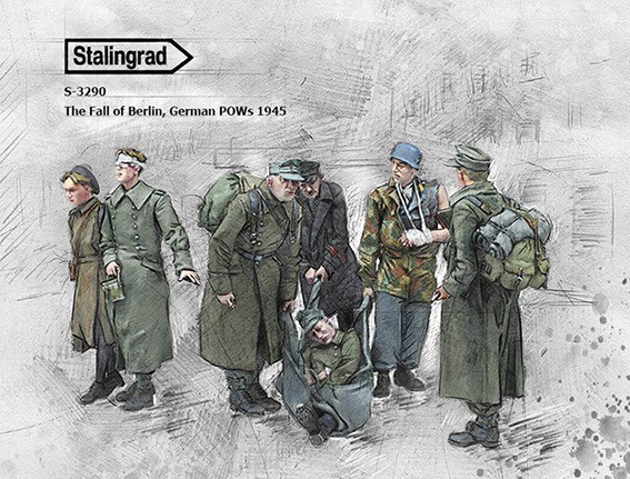 Stalingrad 3290 German POWs 1945 - Big Set 1/35