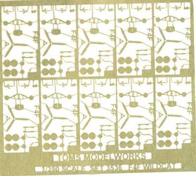 Tom's Modelworks 3536 F4F Wildcat detailing set 1/350