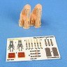 Metallic Details MDR48234 Ejection seat KK-2 3d-printed 3d-printed seats and seatbelts for Mikoyan MiG-15 and MiG-17 1/48