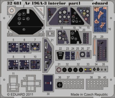 Eduard 32681 Ar 196A-3 interior S.A.
