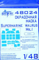 Sx Art 48024 Supermarine Walrus Mk.I Маска для окрашивания (AIRF) 1/48