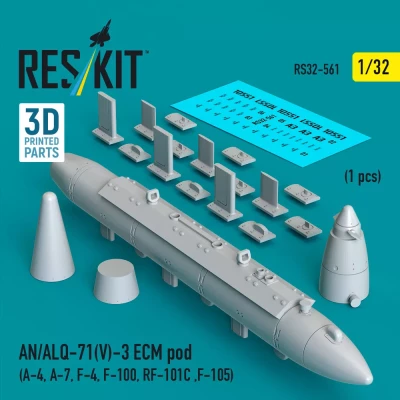 Reskit 32561 AN/ALQ-71(V)-3 ECM pod (1pc.) 1/32