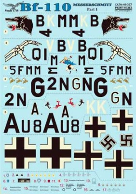 Print Scale 48-027 Me-110 ч.1 1/48
