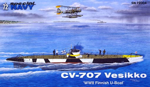 Special Hobby SN72004 1/72 CV-707 Vesikko 'Finnish U-Boat WWII'