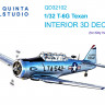 Quinta studio QD32102 T-6G (Kitty Hawk) 3D Декаль интерьера кабины 1/32