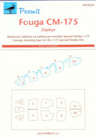 Peewit PW-M72039 1/72 Canopy mask Fouga CM-175 (SP.HOBBY)