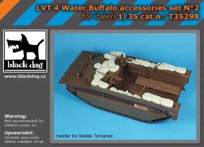 Black Dog T35298 LVT-4 Water Buffalo accessories set NВ°2 (designed to be used with Italeri kits) 1/35