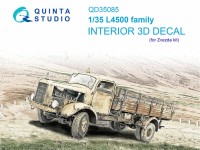 Quinta Studio QD35085 L4500 family (Zvezda) 3D Декаль интерьера кабины 1/35