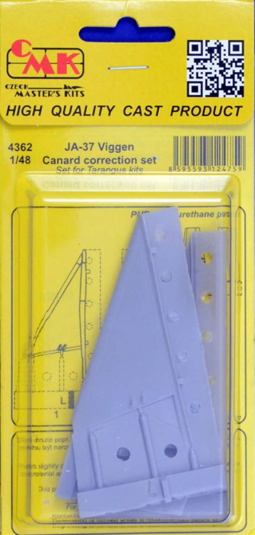 CMK 4362 JA-37 Viggen Canard correction set (TARA) 1/48