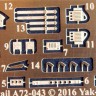 NH Detail NHA72-043 Yakovlev Yak-1000 Detail Set 1/72
