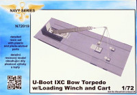 CMK N72019 U-Boot IXC Bow Torpedo w/Loading Winch & Cart 1/72