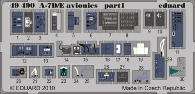Eduard 49490 A-7D/E avionics