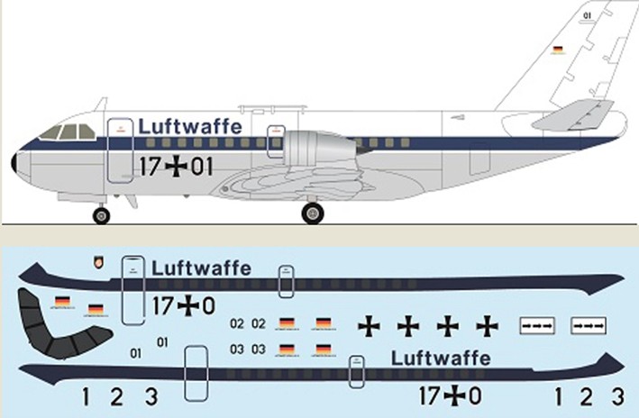 F-rsin Plastic FRP4139 VFW-614 Luftwaffe (silk-screened decals) 1/144