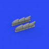 Eduard 648667 BRASSIN Spitfire Mk.V 3-stacks exh.rounded 1/48