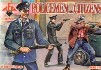 Red Box 72037 American Policemen and civilians. 48 figures. 12 poses. 1920's era to go with the gangsters 1/72