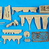 Aires 4359 He 162A cockpit set and wheel bay 1/48