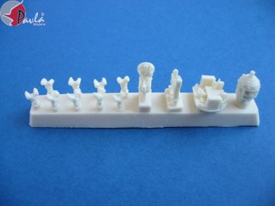 Pavla Models E72-02 Engine for I-16 + carriage (Shvetsov M-62) 1:72