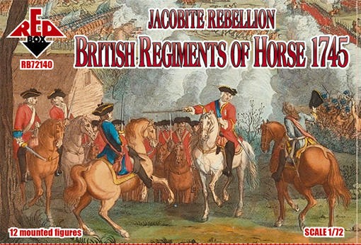 Red Box 72140 Jacobite Rebellion. British Regiments of Horse 1745 1/72