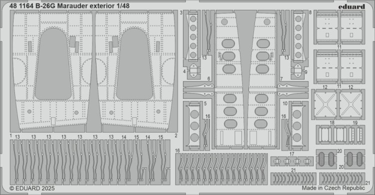 Eduard BIG49457 B-26G Marauder part II (ICM) 1/48