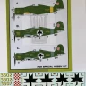 Kora Model NDT32055 Decals Fiat G.50 bis Freccia Croatian Service 1/32