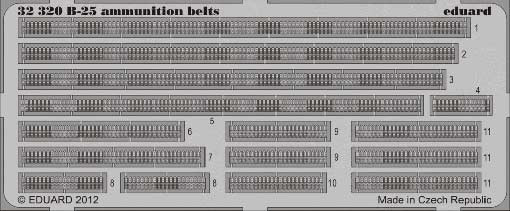 Eduard 32320 1/32 Фототравление для B-25 ammunition belts