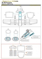 Metallic Details MDM4812 FMA IA-58A Pucara canopy paint Masks 1/48