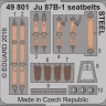 Eduard 49801 SET Ju 87B-1 seatbelts STEEL (AIRF) 1/48