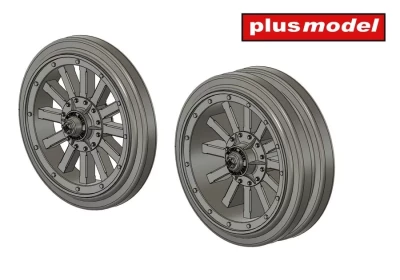 Plusmodel DP3062 Wheels for Garford - Putilov (3D Print) 1/35