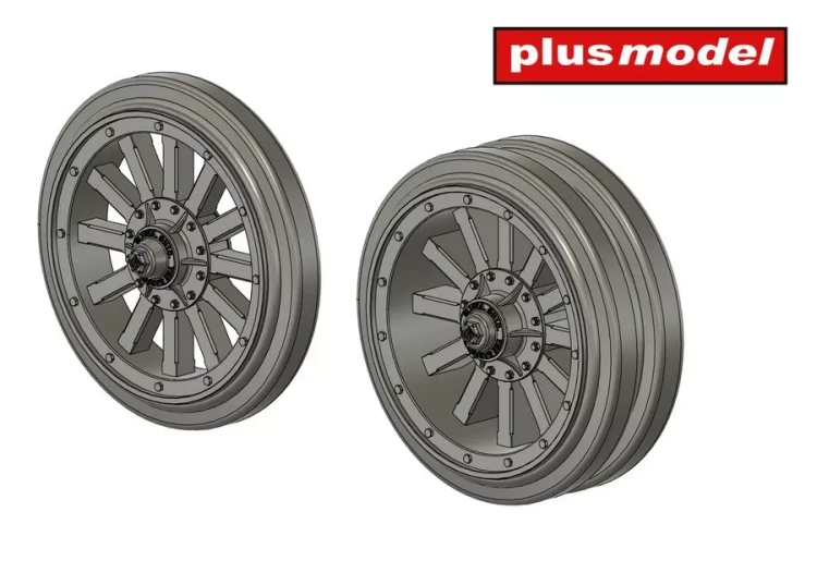 Plusmodel DP3062 Wheels for Garford - Putilov (3D Print) 1/35