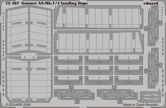Eduard 72487 Gannet AS.Mk.1/4 landing flaps REV