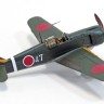 Aoshima 65693 Истребитель Ki-100-I TYPE 5 MODEL 1 KO c фигуркой пилота 1/72